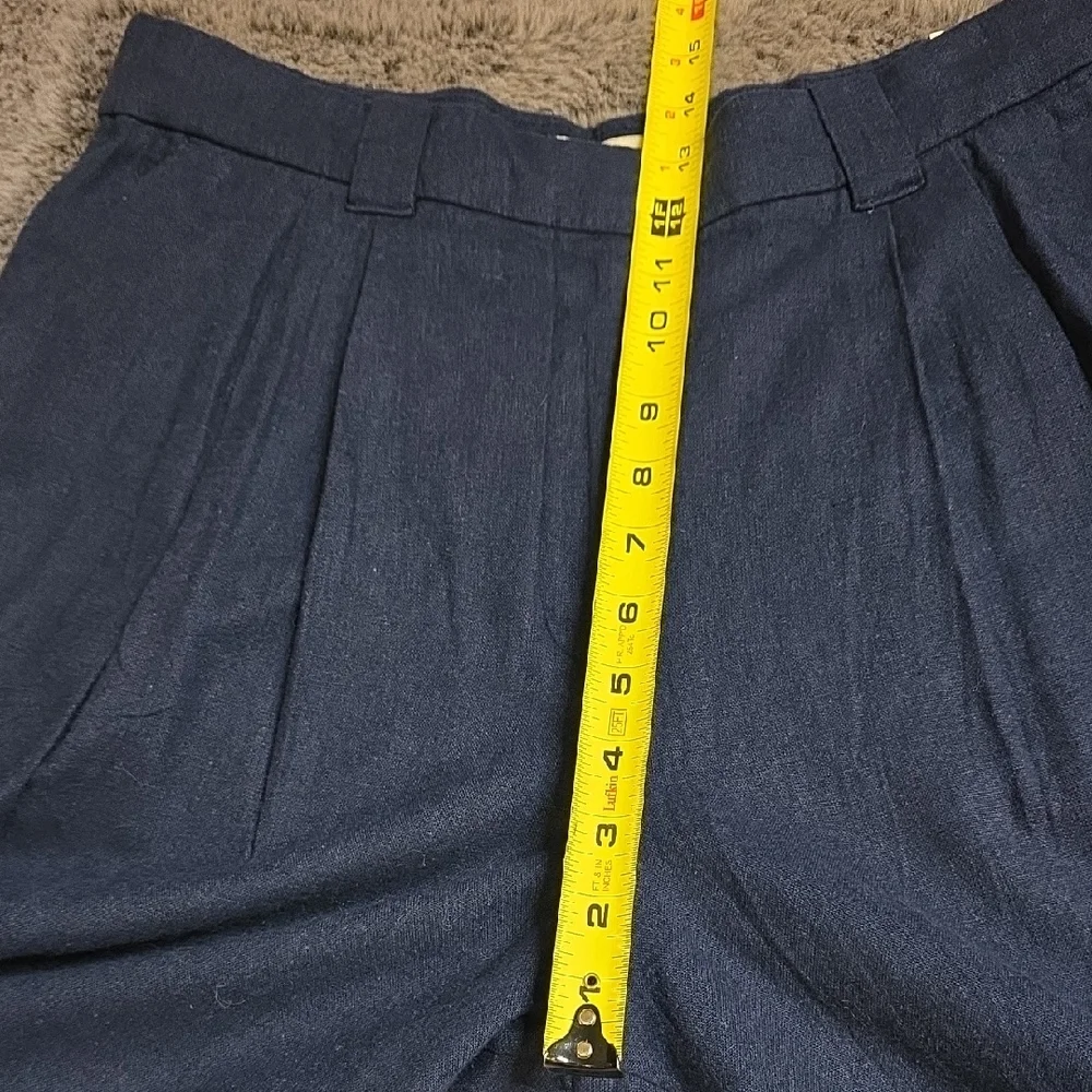 Abercrombie & Fitch Navy Cargo comfort Band Wide Leg Pants Medium Regular